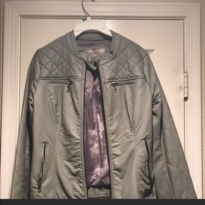 Faux leather jacket